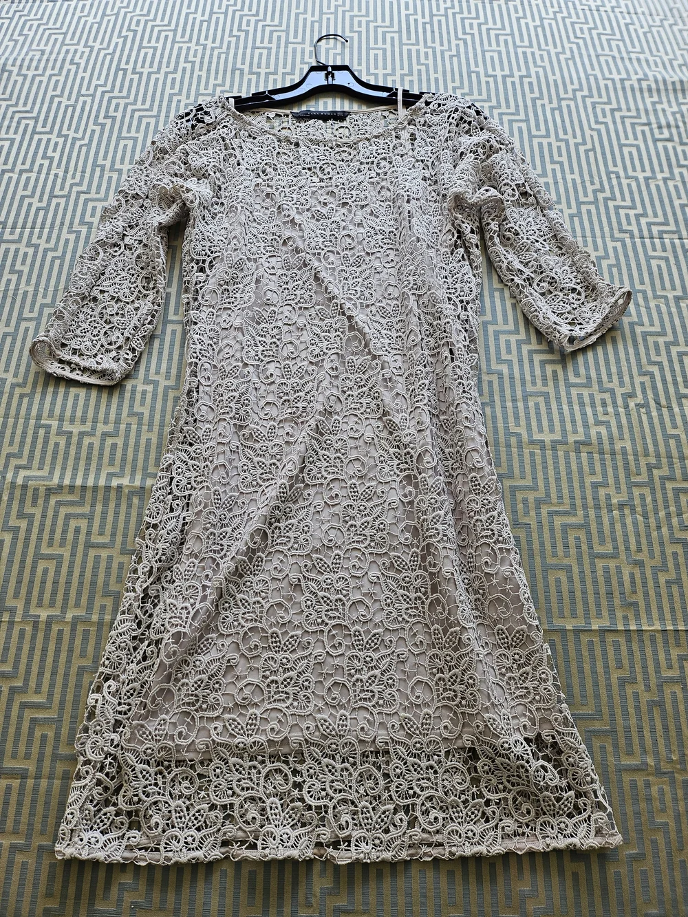 long sleeve white lace dress mini Bodita Mini Dress in White Cotton Lace main image 0